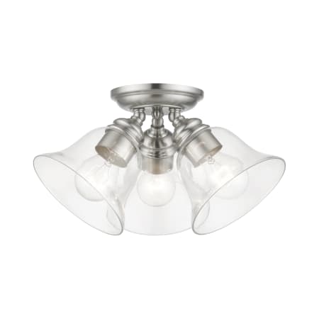 A large image of the Livex Lighting 46489 Brushed Nickel
