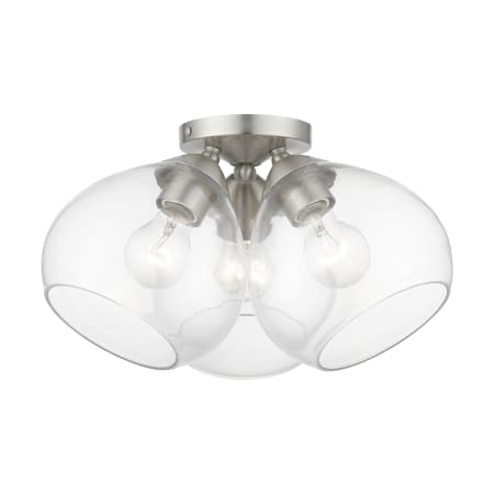 A large image of the Livex Lighting 46502 Brushed Nickel