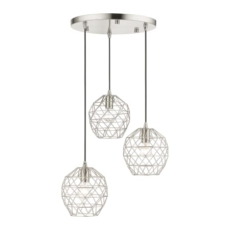 A large image of the Livex Lighting 46593 Brushed Nickel