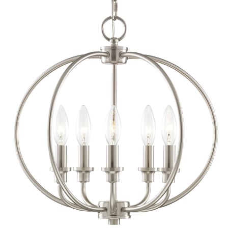 A large image of the Livex Lighting 4665 Brushed Nickel