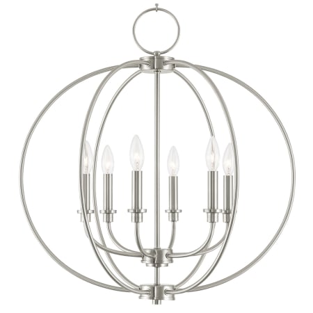 A large image of the Livex Lighting 4666 Brushed Nickel