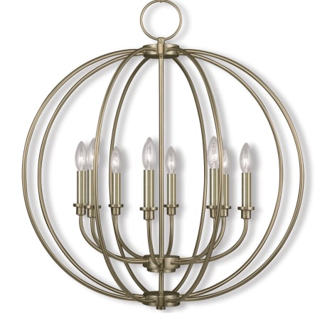 A large image of the Livex Lighting 4668 Antique Brass
