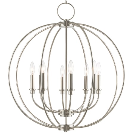 A large image of the Livex Lighting 4668 Brushed Nickel