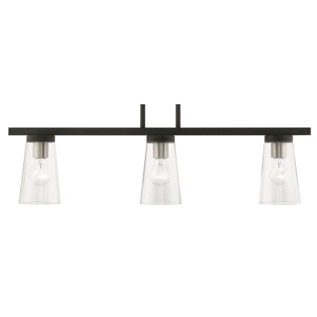 A large image of the Livex Lighting 46713 Black / Brushed Nickel Accents