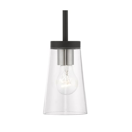 A large image of the Livex Lighting 46717 Black / Brushed Nickel Accents