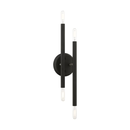 A large image of the Livex Lighting 46771 Black / Brushed Nickel Accents