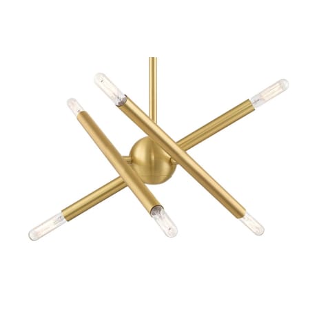 A large image of the Livex Lighting 46773 Satin Brass