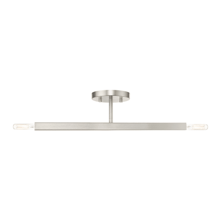 A large image of the Livex Lighting 46842 Brushed Nickel