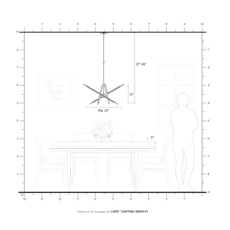 A large image of the Livex Lighting 46844 Alternate Image