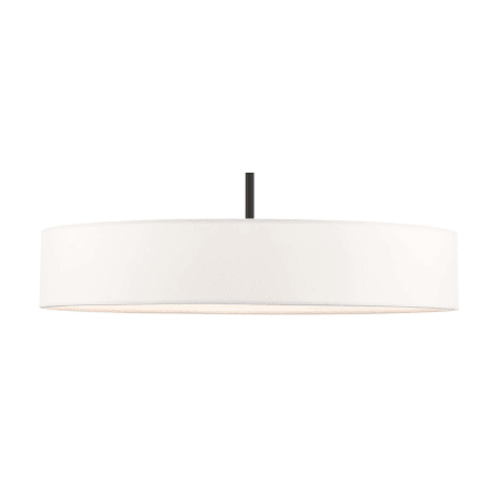 A large image of the Livex Lighting 46924 Black with Brushed Nickel Accents