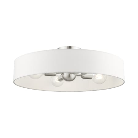 A large image of the Livex Lighting 46928 Brushed Nickel