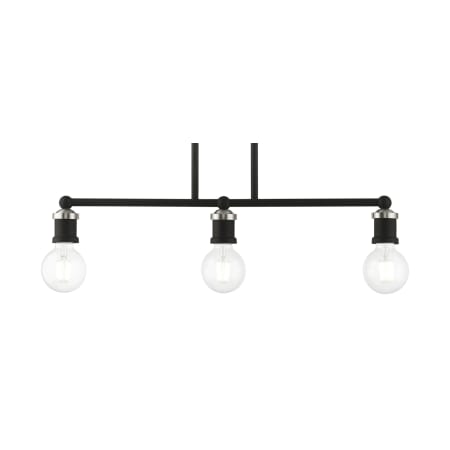 A large image of the Livex Lighting 47163 Black / Brushed Nickel Accents