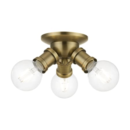 A large image of the Livex Lighting 47169 Antique Brass