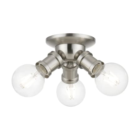 A large image of the Livex Lighting 47169 Brushed Nickel