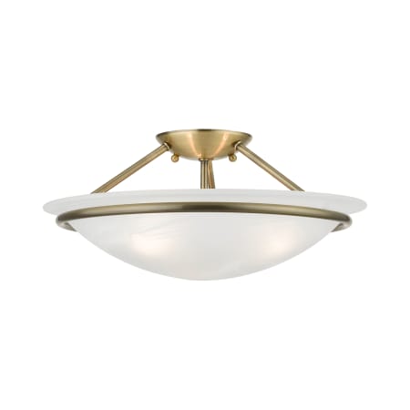 A large image of the Livex Lighting 4824 Antique Brass