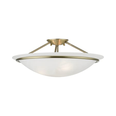 A large image of the Livex Lighting 4825 Antique Brass