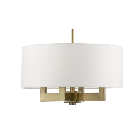 A large image of the Livex Lighting 48784 Antique Brass