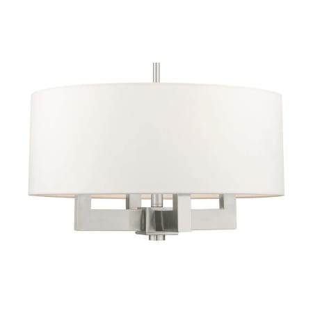 A large image of the Livex Lighting 48784 Brushed Nickel