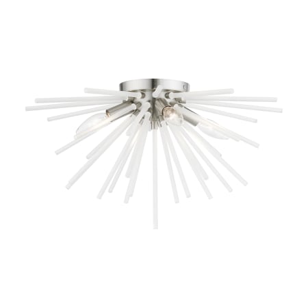 A large image of the Livex Lighting 48820 Brushed Nickel