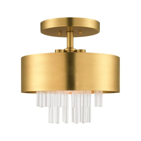 A large image of the Livex Lighting 48872 Natural Brass