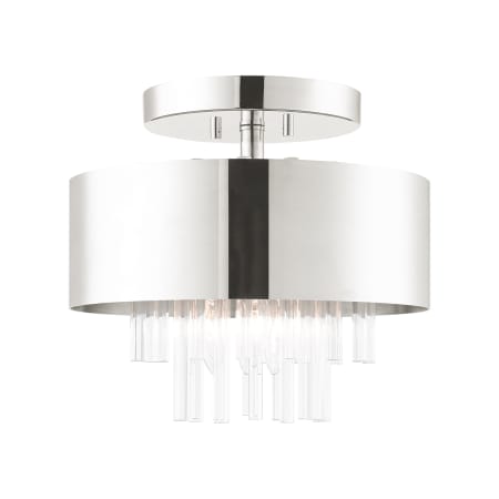 A large image of the Livex Lighting 48872 Polished Nickel