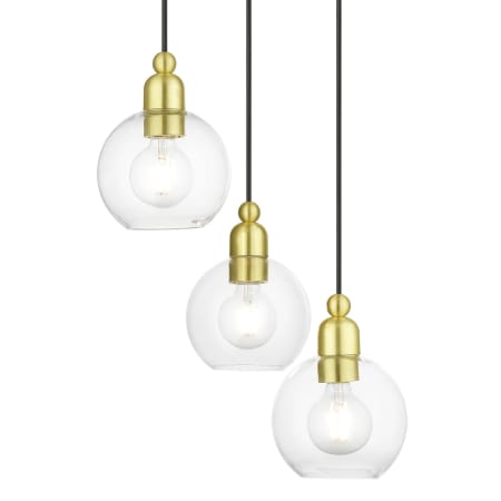 A large image of the Livex Lighting 48973 Satin Brass