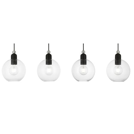 A large image of the Livex Lighting 48976 Black / Brushed Nickel Accents