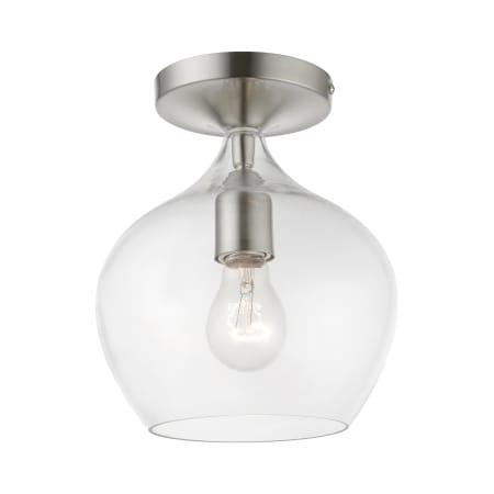 A large image of the Livex Lighting 49087 Brushed Nickel