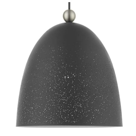 A large image of the Livex Lighting 49109 Scandinavian Gray with Brushed Nickel Accents