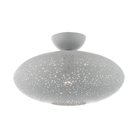 A large image of the Livex Lighting 49183 Nordic Gray with Brushed Nickel Accents
