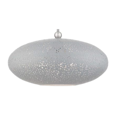 A large image of the Livex Lighting 49185 Nordic Gray with Brushed Nickel Accents