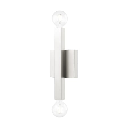 A large image of the Livex Lighting 49212 Brushed Nickel