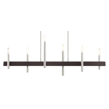 A large image of the Livex Lighting 49336 Brushed Nickel with Bronze Accents