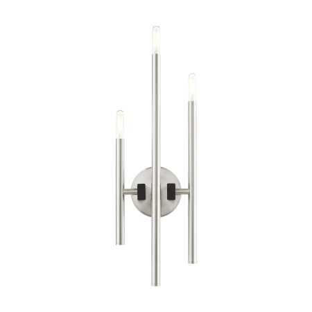 A large image of the Livex Lighting 49343 Brushed Nickel