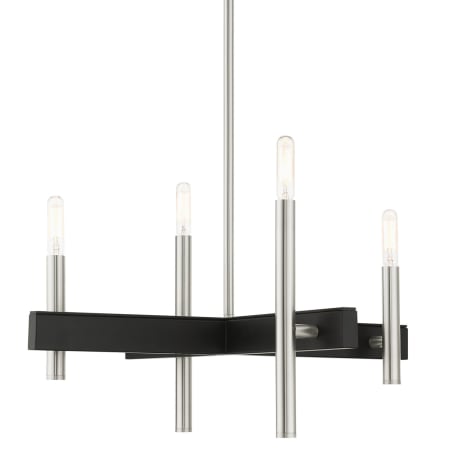 A large image of the Livex Lighting 49344 Brushed Nickel