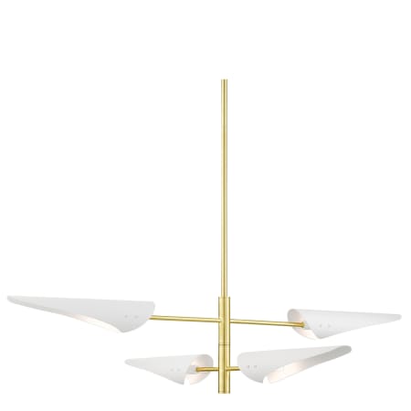 A large image of the Livex Lighting 49494 Satin Brass