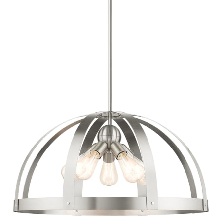 A large image of the Livex Lighting 49645 Brushed Nickel