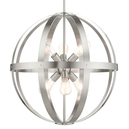 A large image of the Livex Lighting 49646 Brushed Nickel