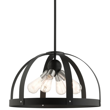 A large image of the Livex Lighting 49647 Textured Black