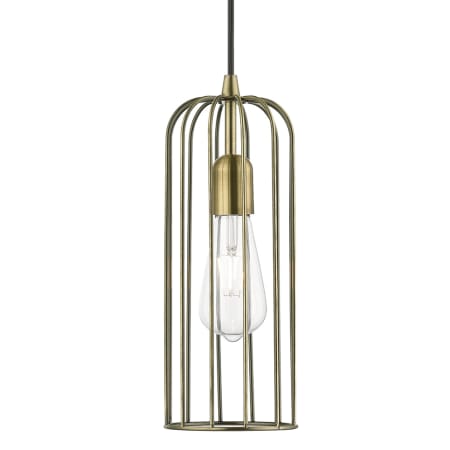 A large image of the Livex Lighting 49713 Antique Brass