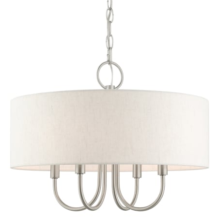 A large image of the Livex Lighting 49804 Brushed Nickel