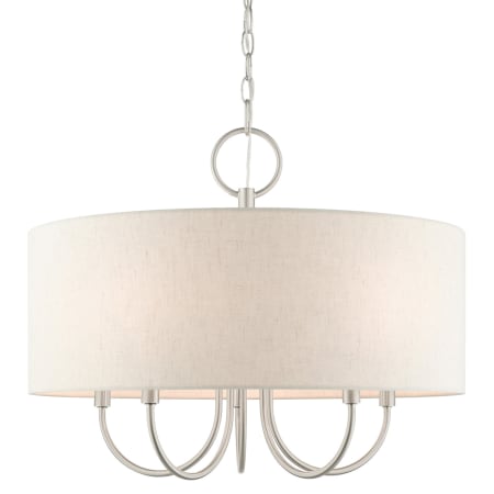 A large image of the Livex Lighting 49805 Brushed Nickel