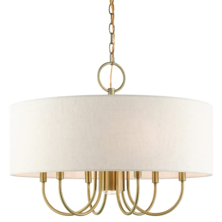 A large image of the Livex Lighting 49806 Antique Brass