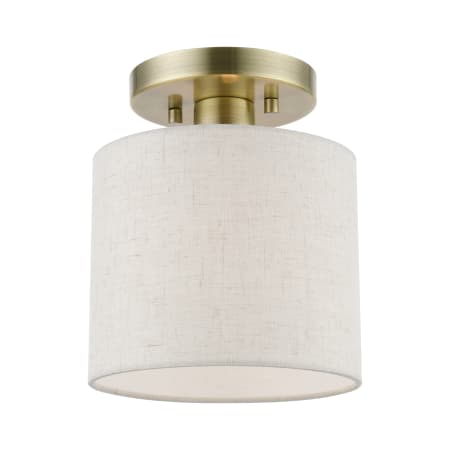 A large image of the Livex Lighting 49807 Antique Brass