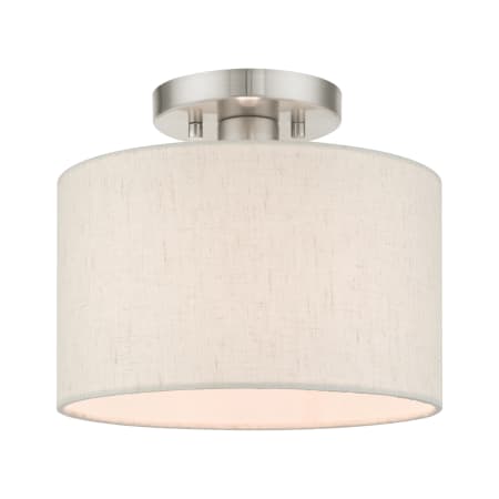 A large image of the Livex Lighting 49808 Brushed Nickel