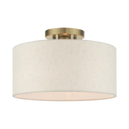 A large image of the Livex Lighting 49809 Antique Brass