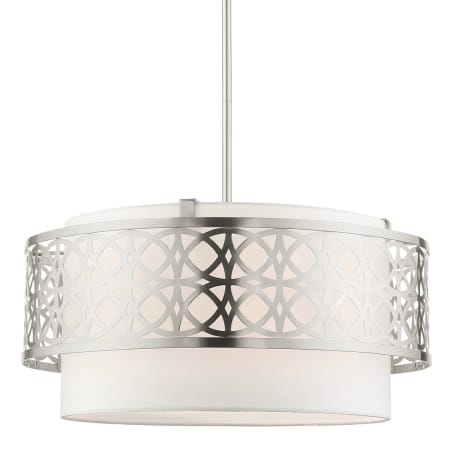 A large image of the Livex Lighting 49865 Brushed Nickel