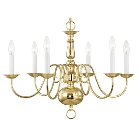 A large image of the Livex Lighting 5006 Polished Brass