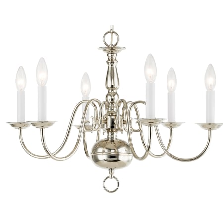 A large image of the Livex Lighting 5006 Polished Nickel
