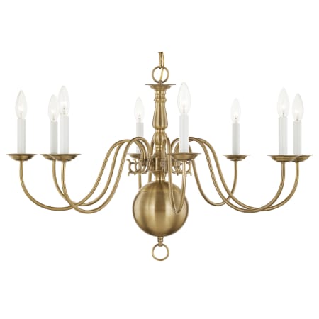 A large image of the Livex Lighting 5007 Antique Brass